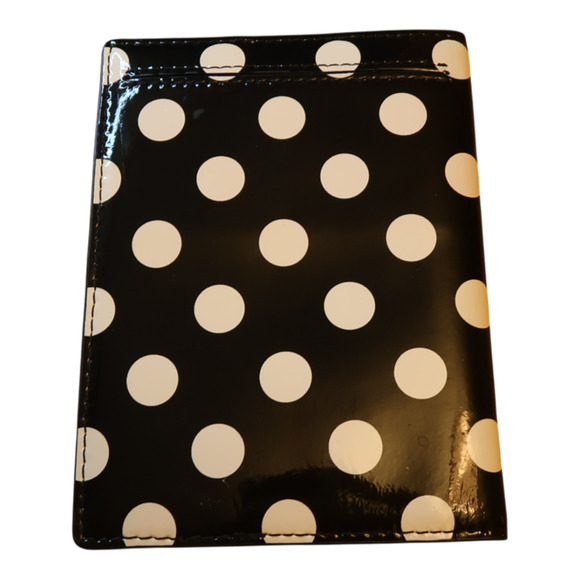 Kate Spade Imogene Carlisle Street Polka Dot Passport Holder Case w/ Back Pocket - Picture 2 of 11